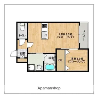 福岡県福岡市博多区東那珂2丁目【マンション】の間取り