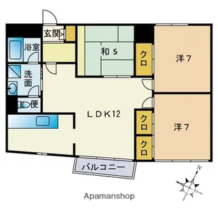 グリーンハイツ赤坂【10階】の間取り