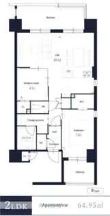TONOクリスタル上人橋【5階】の間取り