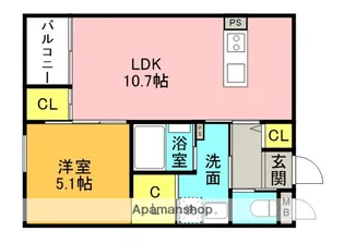 CASTAGNA(カスターニャ)【2階】の間取り