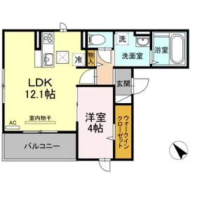 ブルーミングガーデン【1階】の間取り