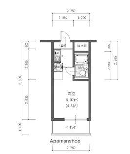 テングッド昭代NEXT【7階】の間取り