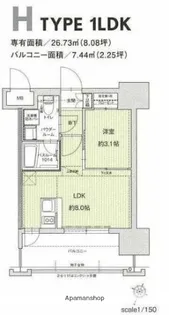 ドゥーエ赤坂【10階】の間取り
