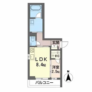 福岡県福岡市中央区今川1丁目【マンション】の間取り