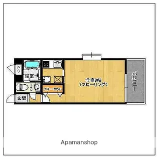 ラフィネス大濠パークアベニュー【2階】の間取り