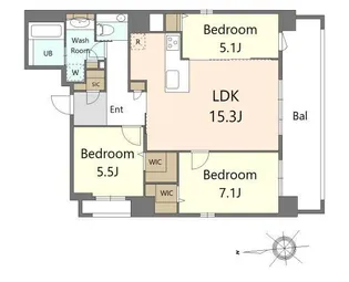 SーRESIDENCE大手門AWESOME【2階】の間取り