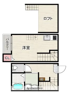 ルナソル ミラ【1階】の間取り