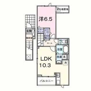 カーサ ラ ルーチェ Ⅰ【2階】の間取り