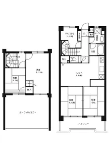 福岡県福岡市博多区吉塚4丁目【マンション】の間取り