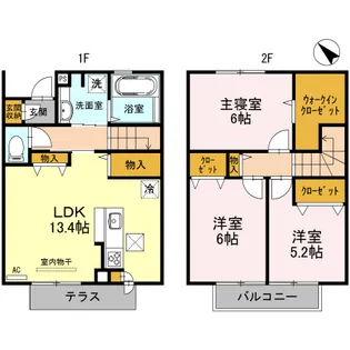 ラ・プラージュ【102号室】の間取り