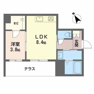 SHMプリミエール鳥飼八幡宮【1階】の間取り