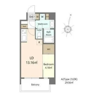 ALIVIS六本松【8階】の間取り