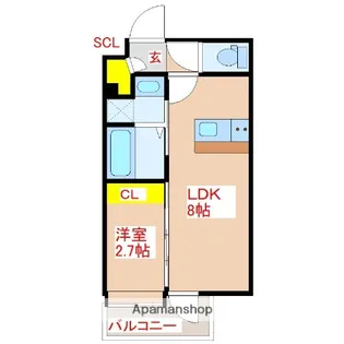 弥生1丁目マンション(仮称)【1階】の間取り