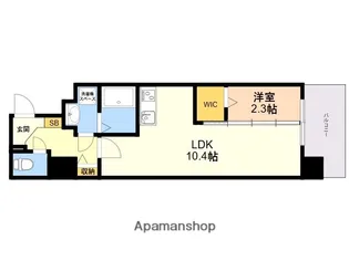 D.CLAREST MELDIA 早良街道【7階】の間取り