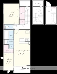 シャロームセブン平尾【3階】の間取り