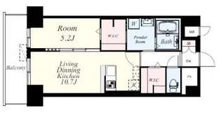 博多グランドレジデンス【6階】の間取り