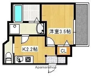 THE ROPPONMATSU【3階】の間取り