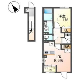 MAISON CHEMIN (メゾン・シュマン)【2階】の間取り