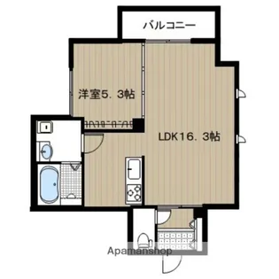 クロス六本松サウス【2階】の間取り