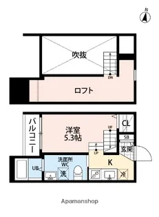 BEAUTIFUL六本松【2階】の間取り