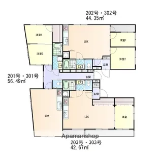 クロノス大濠【3階】の間取り