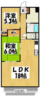 サンポートハイツ【4階】の間取り