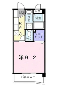 グリーンコートⅢ番館【2階】の間取り