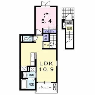 アメニティ下石田Ⅱ【2階】の間取り