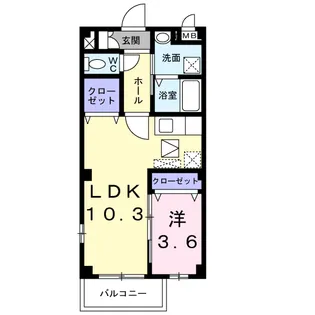 ラ・プア・マウイ【1階】の間取り