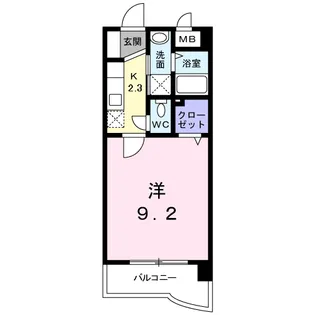 レジデンス竹末【1階】の間取り