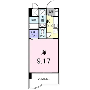 セレスタイト黒崎【6階】の間取り