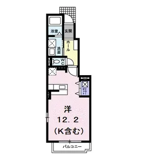 フィーノヴィラⅡ【1階】の間取り