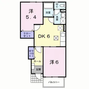 オードピュールⅡ【1階】の間取り