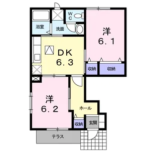 アウローラ【1階】の間取り