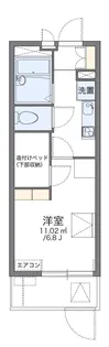 レオパレス萩崎【1階】の間取り