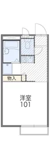 1Kの間取り画像