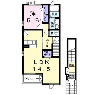 グランシャリオひびき【2階】の間取り