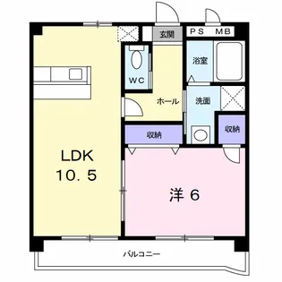サニーヴィラ【1階】の間取り