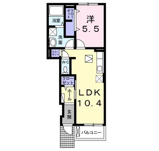 サン フォレスト【1階】の間取り