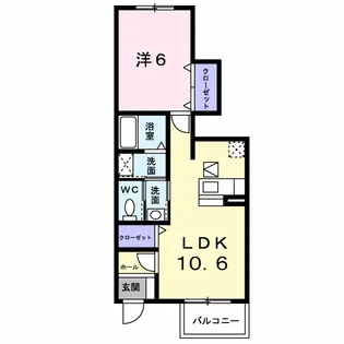 メゾンK.Y【1階】の間取り