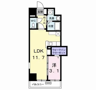 シェーナ下到津【7階】の間取り