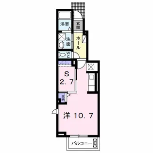ウエスト ヒルズⅤ【1階】の間取り