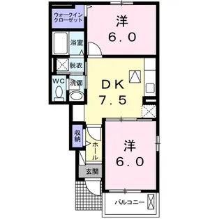 セレーノ洞海Ⅲ【1階】の間取り