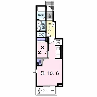 ルネス南小倉【1階】の間取り