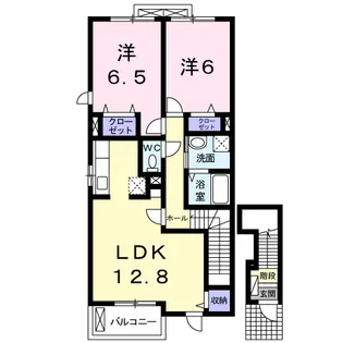 メゾン・ド・タカダⅢ【2階】の間取り