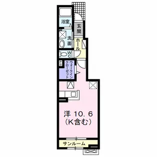 グランツII【1階】の間取り