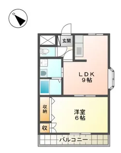 1LDKの間取り画像