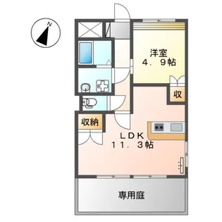 ローズガーデンⅡ【1階】の間取り
