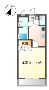 1Kの間取り画像