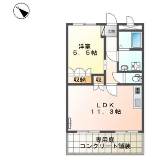 花みずき【1階】の間取り